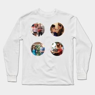 Nick and Jess Sticker Pack Long Sleeve T-Shirt